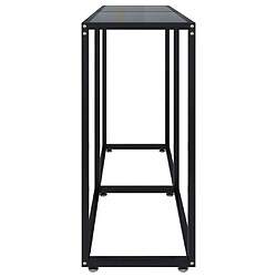 Avis vidaXL Table console Noir 140x35x75,5 cm Verre trempé