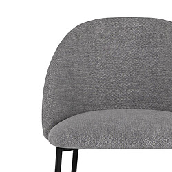 Acheter Rendez Vous Deco Chaise de bar Karl en tissu gris foncé 66 cm (lot de 2)