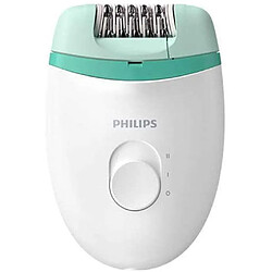 Philips épilateur électrique compact avec câble vert blanc 