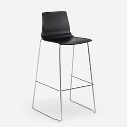 Avis Tabouret de bar de cuisine Grand Soleil 74 cm design Imola Slitta, Couleur: Noir