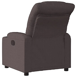 Avis Maison Chic Fauteuil Relax pour salon, Fauteuil inclinable Marron foncé Tissu -GKD84118