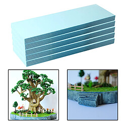 Avis 5x Haute Densité Bleu Mousse Dalle BRICOLAGE Artisanat Modèle Diorama Base Blocs Hobby Craft Kit de Construction Fleur Mousse 295x100x30mm