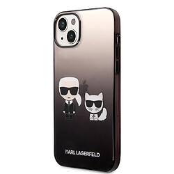 Karl Lagerfeld Coque arrière rigide pour iPhone 14 Plus - noir