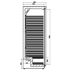 Avis Armoire réfrigérée positive blanc 570 L - Combisteel