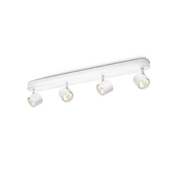 spot à led - philips myliving star - 4 x 4.5w - blanc - philips 562443116