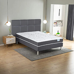 Ebac Tête de lit Dauphine Anthracite L. 170 cm - Tendance & déco - Fabrication française