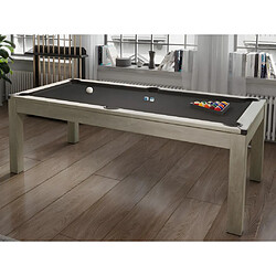 Vente-Unique Table transformable Billard & Ping-pong - Coloris naturel clair - L182 x l102 x H80 cm - HENK