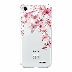 Evetane Coque iPhone 7/8/ iPhone SE 2020 360 intégrale avant arrière transparente Coque iPhone 7/8/ iPhone SE 2020 360 intégrale transparente Cerisier Tendance Evetane.