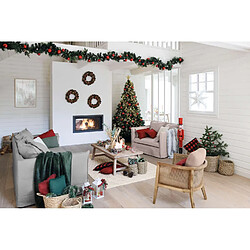 Atmosphera, Createur D'Interieur Guirlande de Noël Rêve de Sapin L. 2 M - Vert et rouge