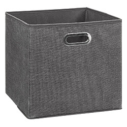 Atmosphera, Createur D'Interieur Boite de rangement pliable - 31 x 31 - Gris foncé