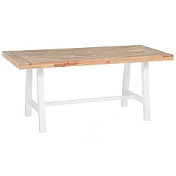 Beliani Table de jardin 170 x 80 cm Bois Blanc SCANIA 