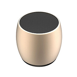 Avis Wewoo Mini enceinte Bluetooth Haut-parleur sans fil stéréo en alliage d'aluminium F1 avec station de chargement, support mains libres (or)