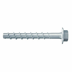 Fischer 546394 Lot de 100 vis de béton ULTRACUT FBS II 6 x 120/65 US, pour fixer des rails, profilés métalliques, tuyaux en béton 100 pièces Gris 