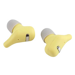 Wewoo Sports de plein air Portable In-ear Bluetooth V5.0 + EDR écouteur avec boîtier chargement à rotation 360 degrés (Jaune) pas cher