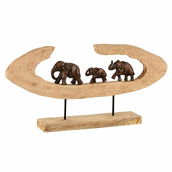 Paris Prix Éléphants en Rang sur Pied Kenya 68cm Bronze