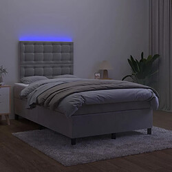 Acheter Sommier à lattes,Cadre à lattes de lit pour Adulte matelas et LED Gris clair 120x200 cm -MN80209