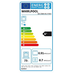 Four intégrable multifonction 73l 60cm a+ pyrolyse inox - w6om44s1pbss - WHIRLPOOL