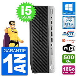 PC HP ProDesk 600 G3 SFF Intel i5-6500 RAM 16Go Disque Dur 500Go Windows 10 Wifi · Occasion 