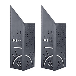 Règle d'angle 3D 2pcs Règle d'angle 3D Outil de Mesure du Bois pour Bricoleurs