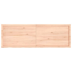 Acheter vidaXL Étagère murale 180x60x(2-6) cm bois de chêne massif non traité