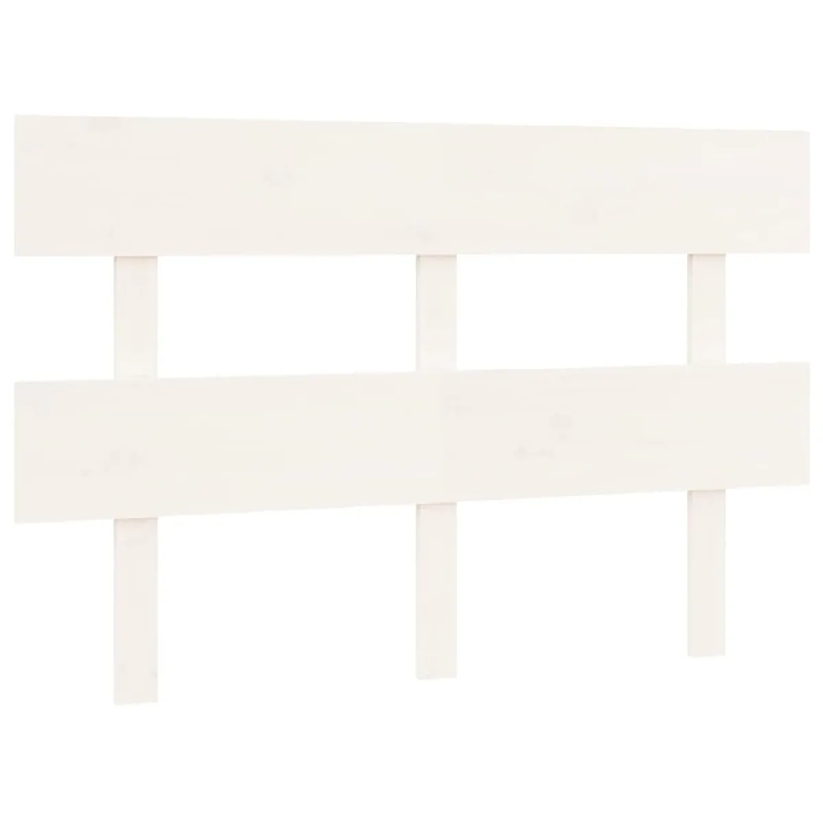 Maison Chic Tête de lit scandinave,Meuble de chambre Blanc 124x3x81 cm Bois massif de pin -MN87595