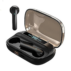 Universal Casque sans fil Casque TWS Bluetooth 5.0 Affichage numérique Touch Demi-Touch dans le casque 