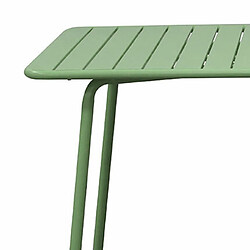 Avis Mes Table de jardin 160x90x73cm en métal vert - BACA