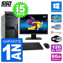 PC Tour Lenovo M93p Ecran 19" Intel i5-4570 RAM 8Go SSD 120Go Windows 10 Wifi · Occasion 