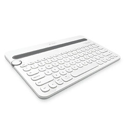 Universal Logitech K480 sans fil Bluetooth Clavier iPad Apple Téléphones Portables Tablettes Périphériques Ordinateurs Jeux de bureau Tape Mignon Clavier | Clavier (Blanc) 