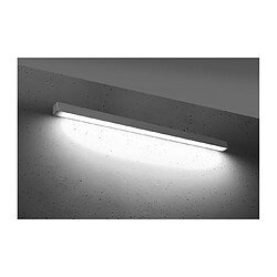 Luminaire Center Plafonnier Pinne Aluminium Gris 1 ampoule 5,3cm