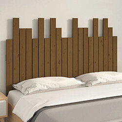 Avis Maison Chic Tête de lit scandinave pour lit adulte,Meuble de chambre murale Marron miel 127,5x3x80 cm Bois massif de pin -MN43813