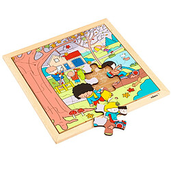 Educo Puzzle en Bois - Seasons Puzzles - Automne - jeu Montessori