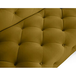 Lisa Design Gallata - canapé Chesterfield d'angle droit - 5 places - en velours pas cher