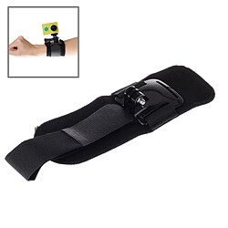 Wewoo Fixation poignet GoPro pour Xiaomi Yi Sport Caméra 360 Degrés Rotation Bras Ceinture / Dragonne + Connecteur Mont 