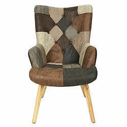 Paris Prix Fauteuil Patchwork Helsinki 100cm Marron