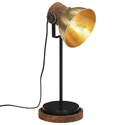 vidaXL Lampe de bureau 25 W laiton antique 17x17x50 cm E27