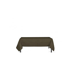 Soleil D'Ocre Nappe rectangulaire anti-tâches Alix - L 240 x l 140 cm - Marron 