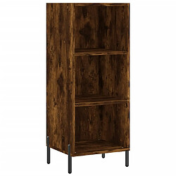 Maison Chic Buffet,Meuble de Rangement,commode pour salon,Cuisine chêne fumé 34,5x32,5x90 cm bois d'ingénierie -MN60447