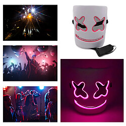 Halloween Party Mask LED Scary Flash Mask EL Line Light Mask Cosplay Mask Party Vêtements Masque Fournitures Multi-couleur En Opti