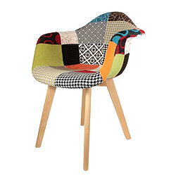 Avis Mes Lot de 2 fauteuils 62x43x85 cm tissu patchwork