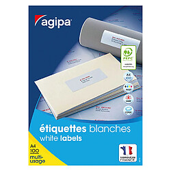 Etiquettes adresses 105 x 70 mm Agipa 119003 - Boîte de 800