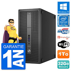 PC Tour HP EliteDesk 800 G2 Intel G4400 RAM 32Go Disque Dur 1To Windows 10 Wifi · Occasion 