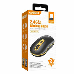 iKaku KSC-871 QIJ 2.4G Souris d'ordinateur sans fil Noir/Jaune