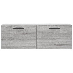 Maison Chic Armoire murale,Meuble de Rangement pour salon,cuisine sonoma gris 100x36,5x35 cm bois d'ingénierie -MN61433 pas cher