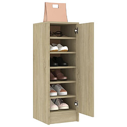 Avis vidaXL Armoire à chaussures Chêne Sonoma 32x35x92 cm Bois d’ingénierie