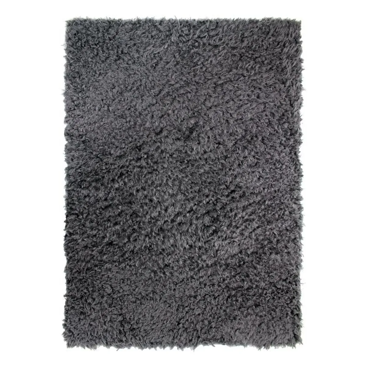 Thedecofactory AUTHENTIK - Tapis tout doux fausse fourrure gris foncé 160x230