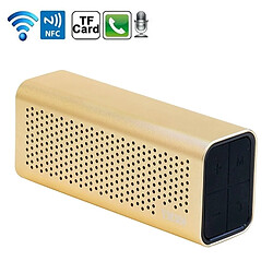 Wewoo Enceinte Bluetooth d'intérieur or pour Téléphone Mobile / Tablette, Support TF Carte Portable NFC Rechargeable Haut-Parleur, 