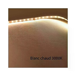 Ruban LED Blanc 120 LED/m 9W/m IP65 5m - Blanc Chaud 3000K