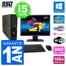 PC Fujitsu E910 DT Ecran 27" Intel i5-3470 RAM 16Go SSD 960Go Windows 10 Wifi · Occasion 