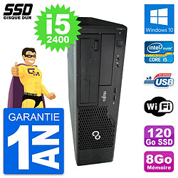 PC Fujitsu Esprimo E500 E85+ DT Intel i5-2400 RAM 8Go SSD 120Go Windows 10 Wifi · Occasion 